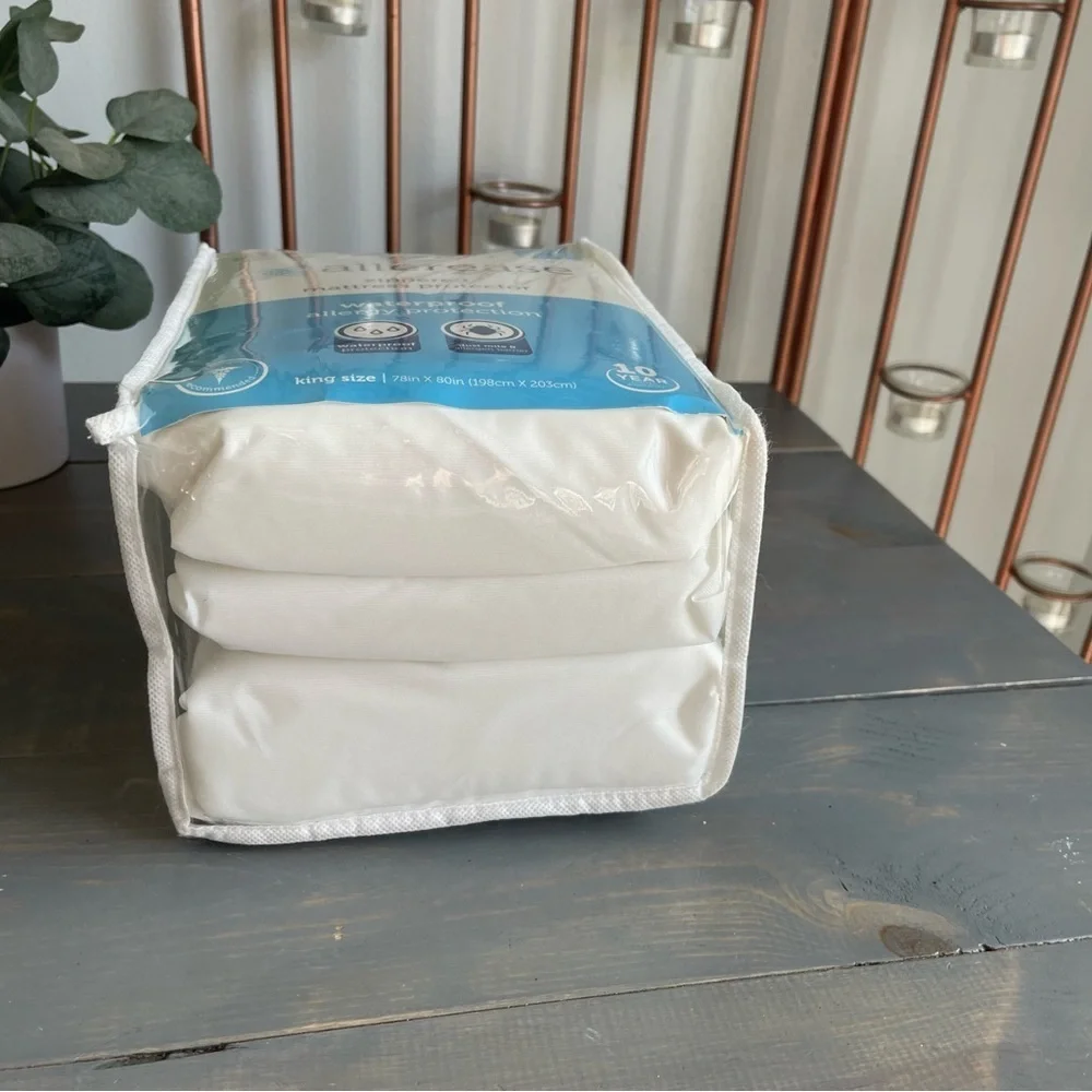 Allerease Zippered Mattress Protector King Size Waterproof Allergy Protection - Picture 7 of 7